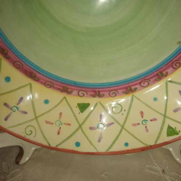 Vintage JKL footed plate. 10" - Picture 3 of 9